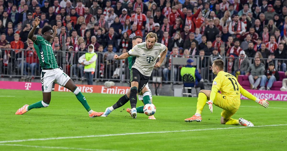 Kane-erzielte-bei-4-0-gegen-Bremen-100-Treffer-im-Bayern-Trikot