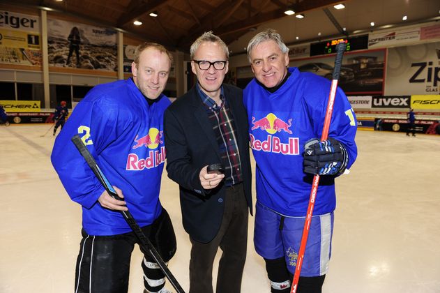Tennislegende Stefan Koubek, Organisator Ralph Schader, Neo-Dancing-Stars-Teilnehmer Walter "Schoko" Schachner (v. l.).
