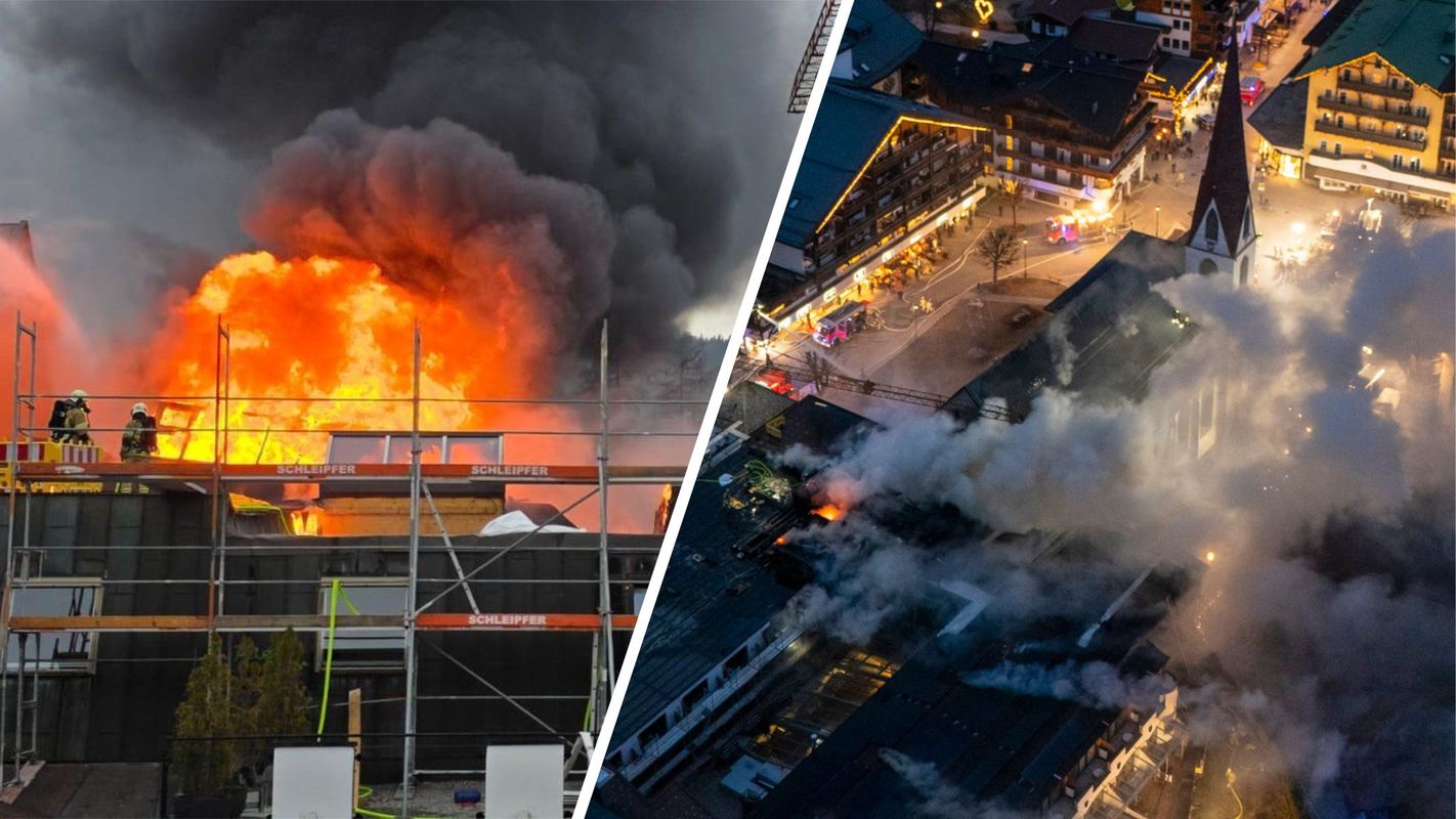Großbrand im Hotel Klosterbräu in Seefeld: Löscharbeiten dauern noch an