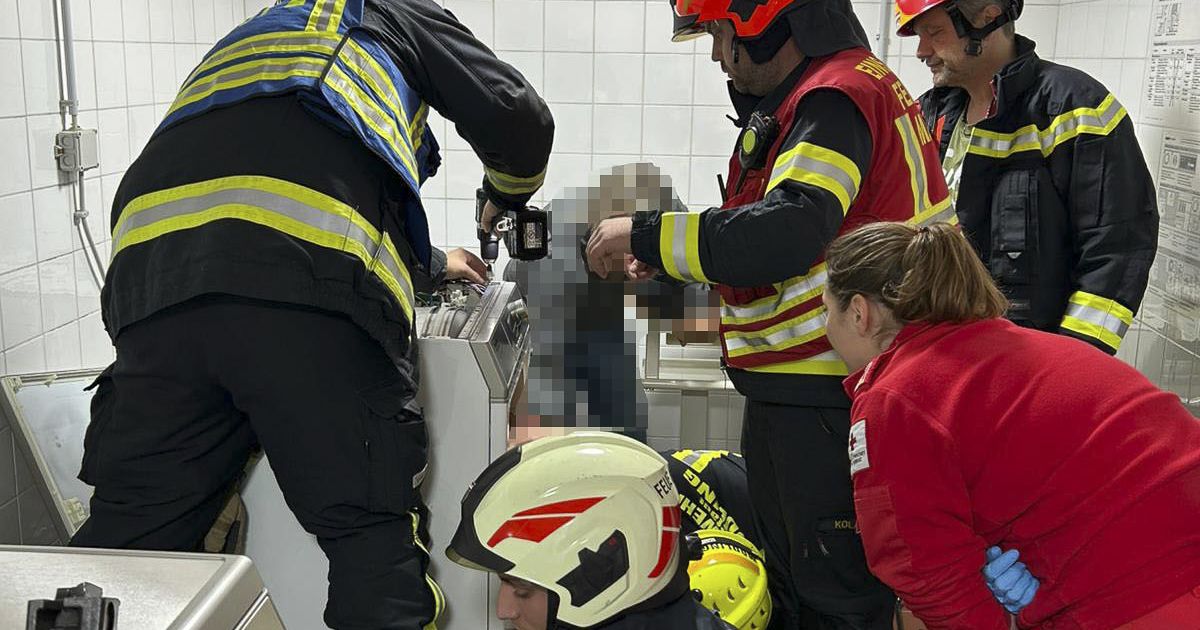 Dramatische Rettung: 13-Jährige steckte in Wäschetrockner fest
