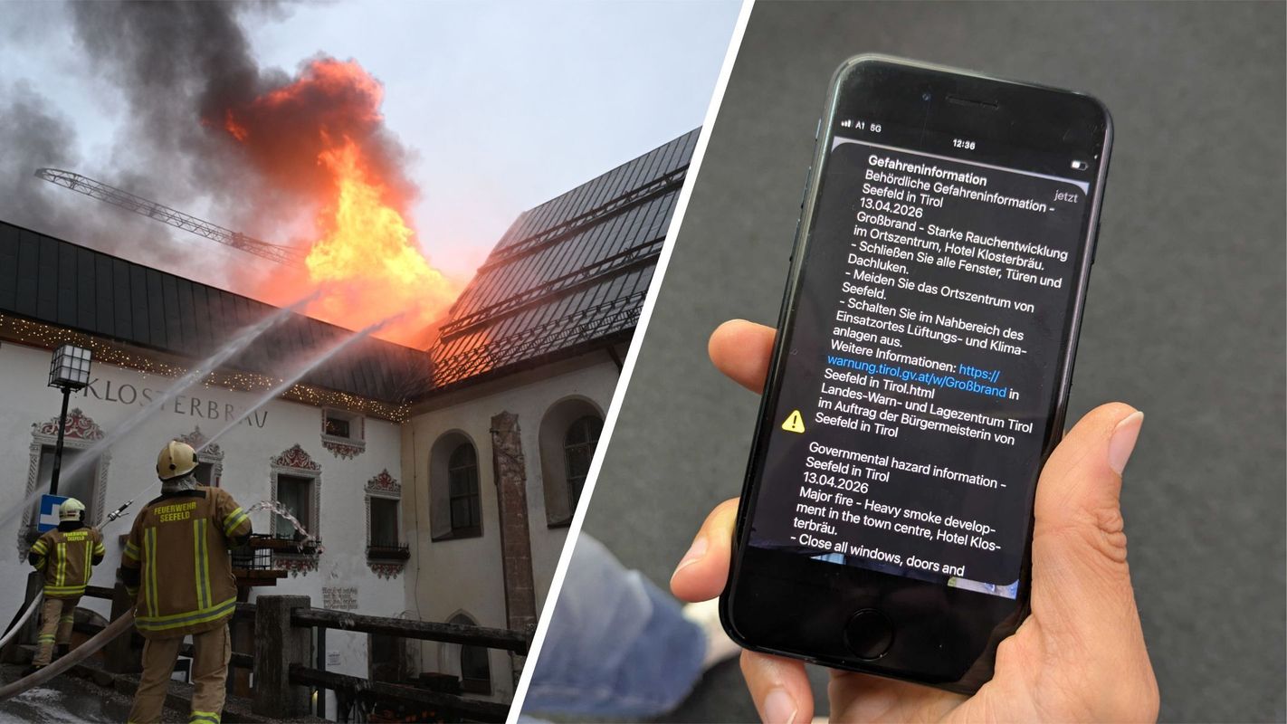 Warnsystem in Tirol sechs Mal ausgelöst: Nach den Handys kommen auch die Öffis