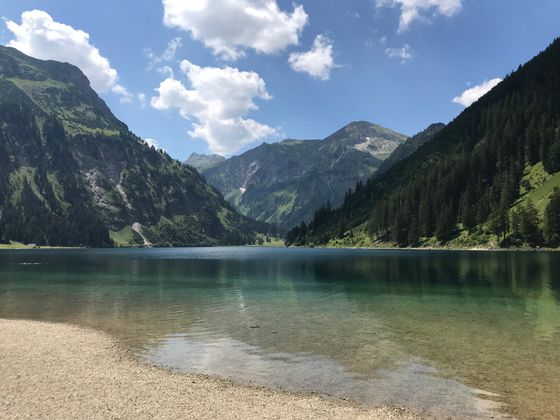 Der Vilsalpsee im Tannheimer Tal.