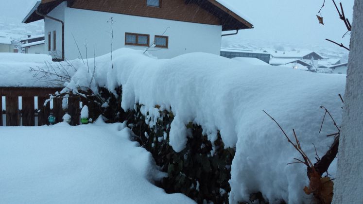 Schneefoto aus Axams.