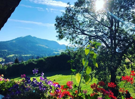 Wunderschöner Blick vom Garten aus in Fieberbrunn.