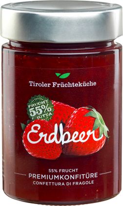 Tiroler Früchteküche Konfitüre, verschiedene Sorten: 2 Stück mit Gutschein nur € 2,49/Stk.
