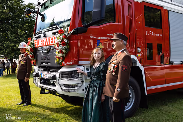 2025 07 19, Segnung Tanklöschfahrzeug  Feuerwehr Ainet, FF