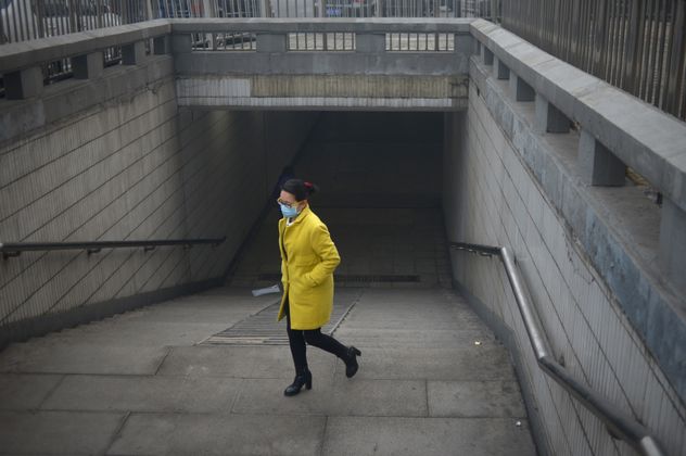 Nur wer unbedingt unterwegs sein muss, wagt sich in die "dicke Luft".