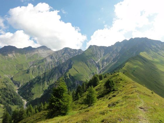 Blick vom Durach - Jöchl in die Kluppe.