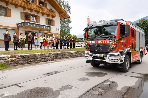 2025 07 19, Segnung Tanklöschfahrzeug  Feuerwehr Ainet, FF