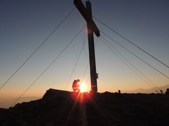 Sonnenaufgang auf der Serles.
