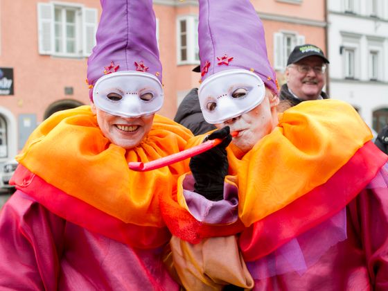 Faschingstreiben in Innsbruck.