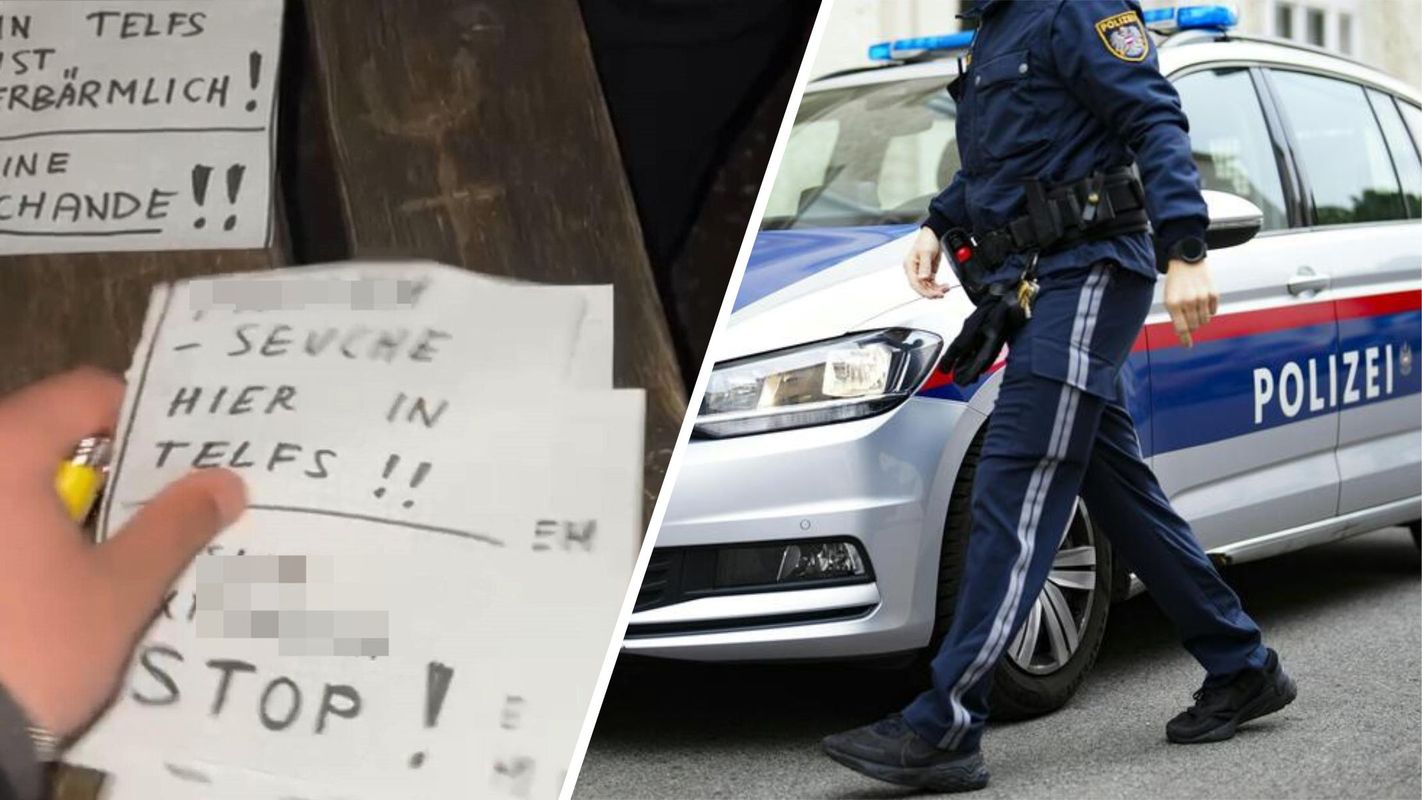 Ein Jahr lang Zettel mit Hassinhalten in Telfs verteilt: Nun wurde der Täter gefasst