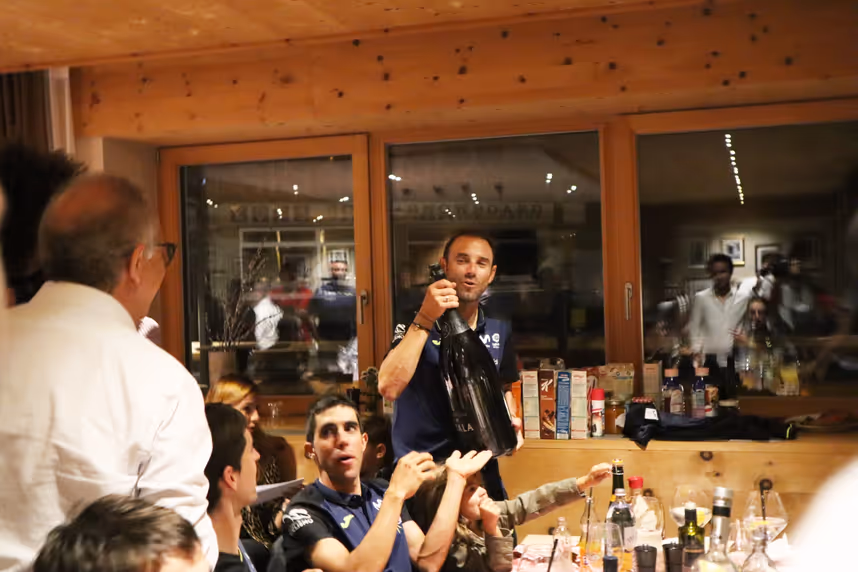Nach dem WM-Titel folgte bei Valverde die große Party