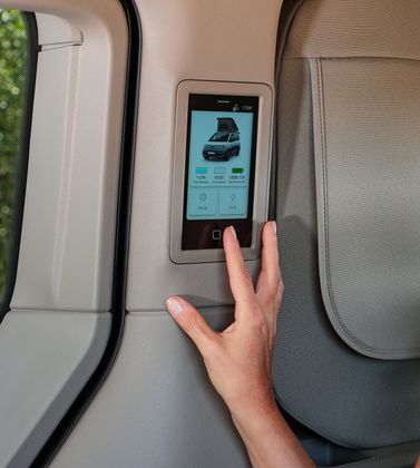 Zentrale: Am Display lassen sich alle Camping-Funktionen steuern. 