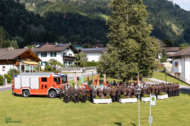 2025 07 19, Segnung Tanklöschfahrzeug  Feuerwehr Ainet, FF
