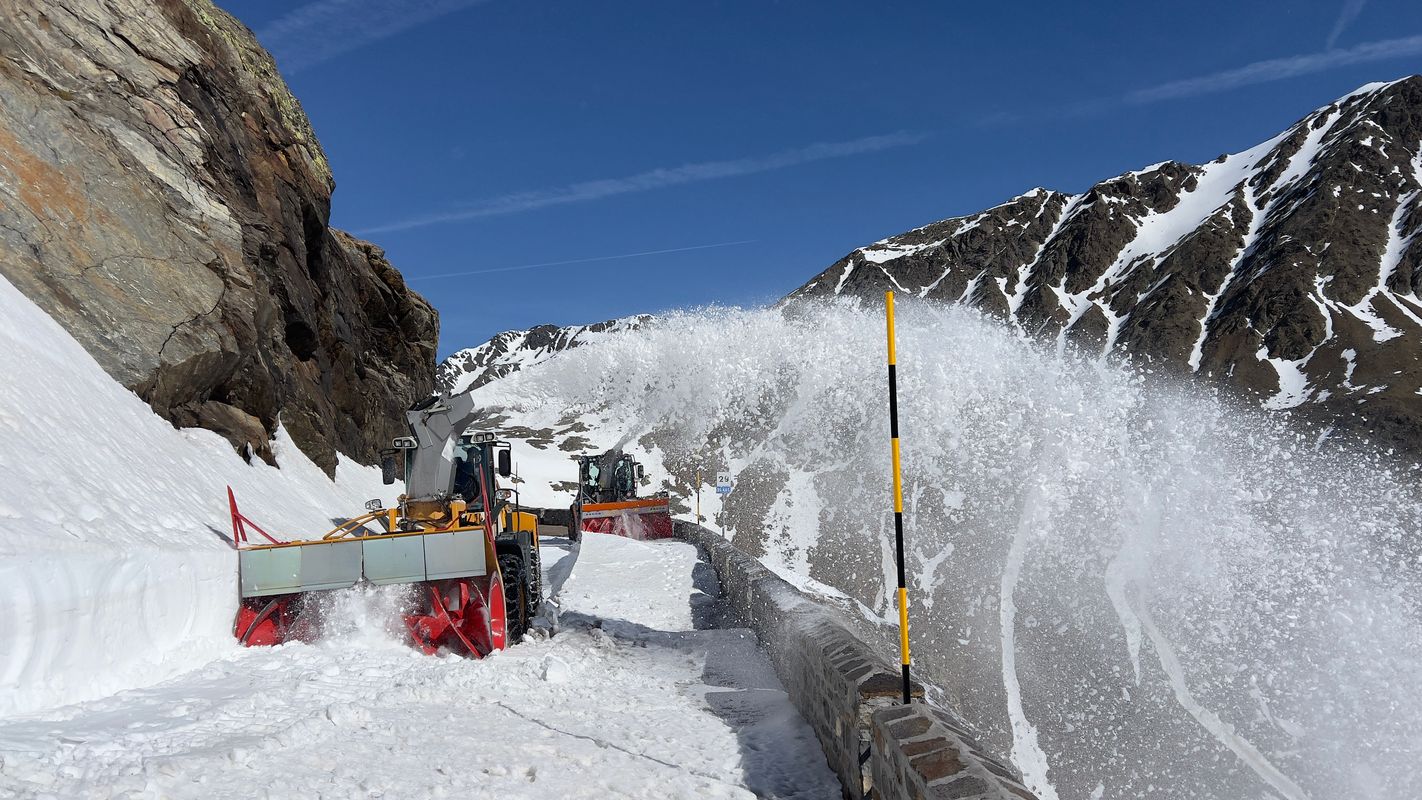 Auf der Passhöhe wird bereits geräumt: Timmelsjoch könnte heuer schon früher öffnen