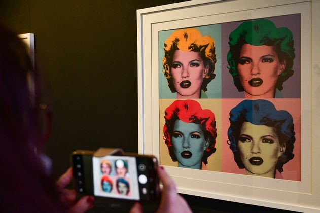 Kate  Moss wurde vom britischen Street-Art-Künstler Banksy porträtiert.