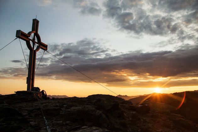 Sonnenaufgang auf der Neunerspitze.
