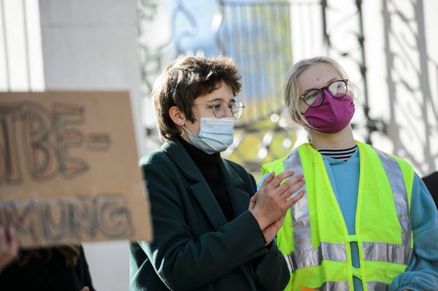 Mailin Hartlieb, Organisatorin den Demonstration.