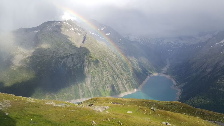 Blick von der Olpererhütte.
