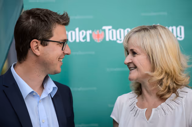 Verstanden sich gut: der Telfer Bürgermeister Christian Härting und seine Amtskollegin aus Flaurling Brigitte Praxmarer.