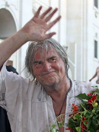 Schlussapplaus zur letzten Vorstellung von "Jedermann" 2009 in Salzburg.