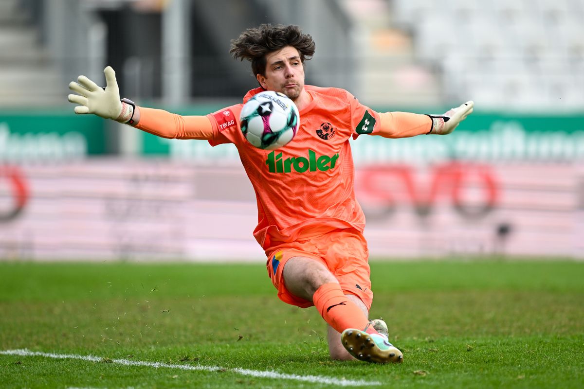 WSG Tirol bastelt am neuen Kader: Goalie Eckmayr bleibt ein Grün-Weißer