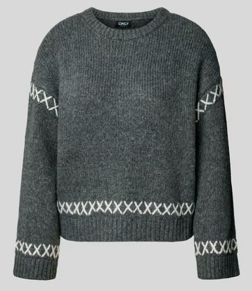 Amanda Life nennt sich dieser Damenpullover (39,99 Euro) von Only. Er vereint eine lockere Comfort-Fit-Passform mit melierter Optik und dezenten Kontrastdetails. Der Pullover kann mit diversen Looks kombiniert werden. 