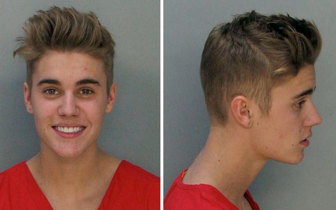 Das Miami-Dade Corrections & Rehabilitation Departement veröffentlichte diese Bilder von Justin Bieber nach seiner Verhaftung.