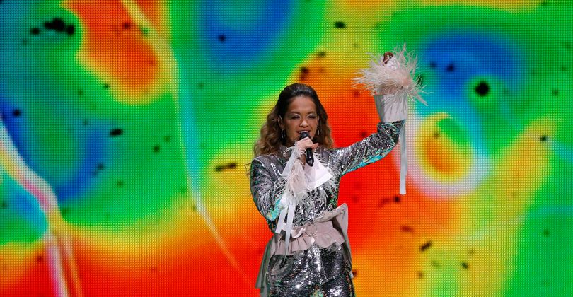 Die britische Sängerin Rita Ora versprühte internationalen Flair.