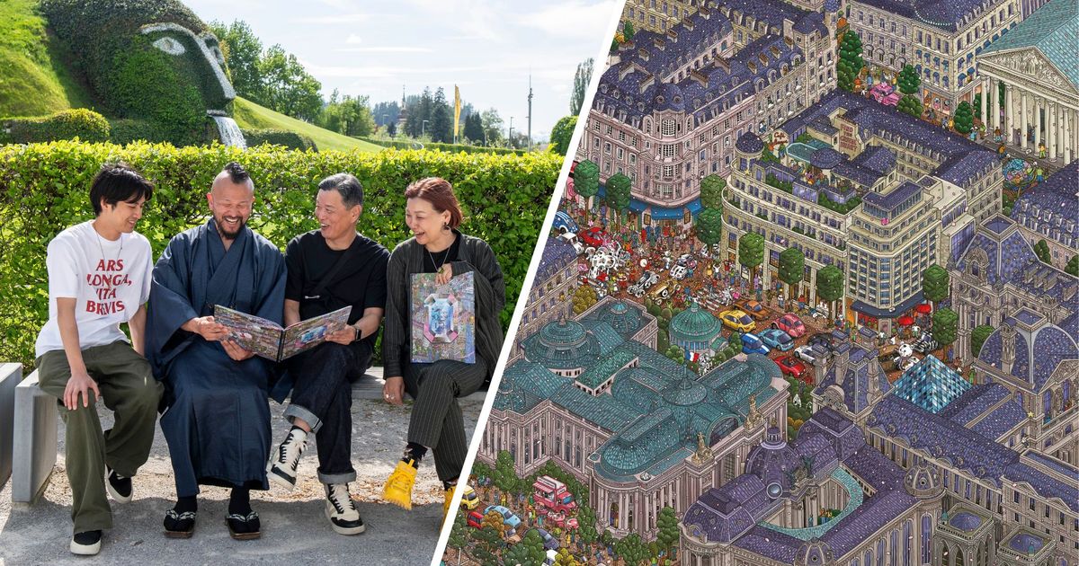 Wimmelbuch-f-r-Swarovski-Japanische-Illustratoren-zu-Besuch-im-Riesen-