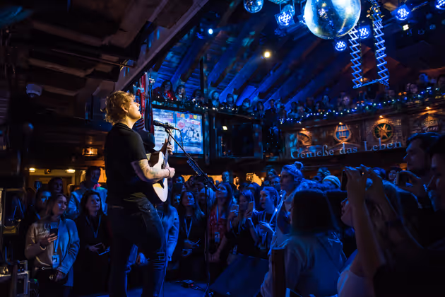 Ed Sheeran begeisterte am Freitag das Publikum in Hintertux.