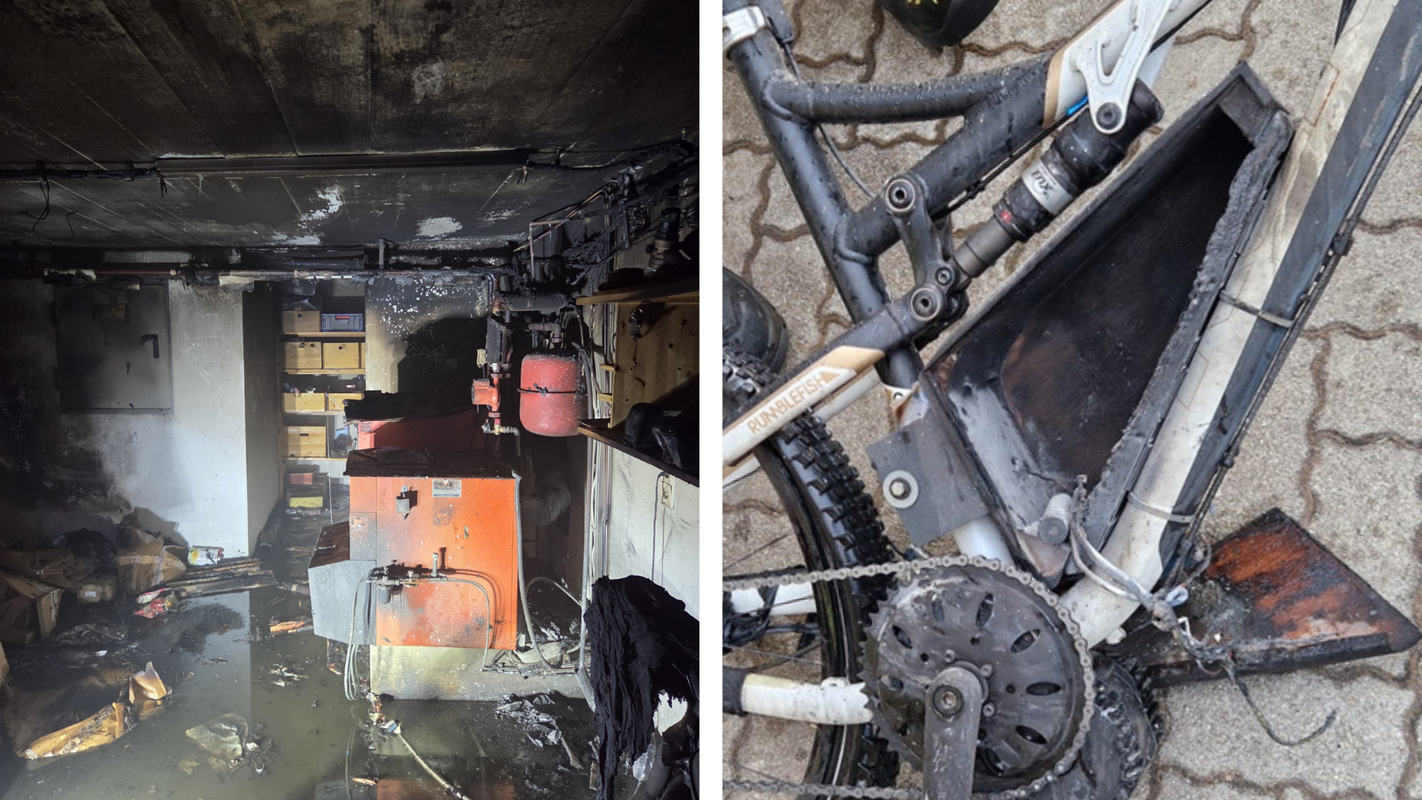 E-Bike-Akku-Brände sorgten für Großeinsätze in Stanzach und Flaurling