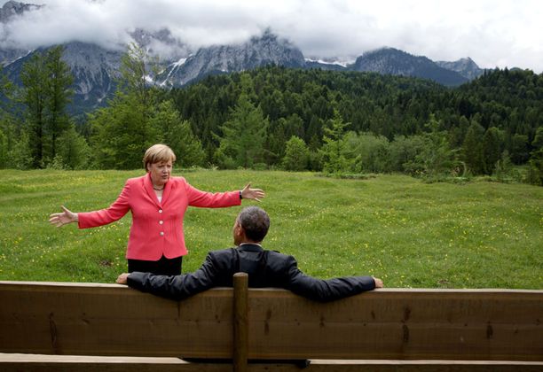 Was die beiden da wohl zu bereden hatten?