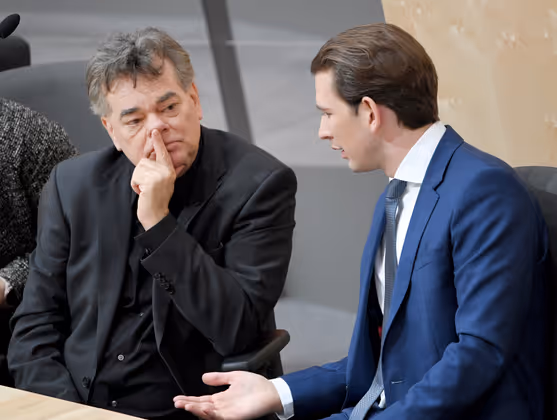 "Das Ergebnis ist ein gutes, Hochzeit ist keine geplant." – ÖVP-Chef Sebastian Kurz hält nicht um Werner Koglers Hand an.