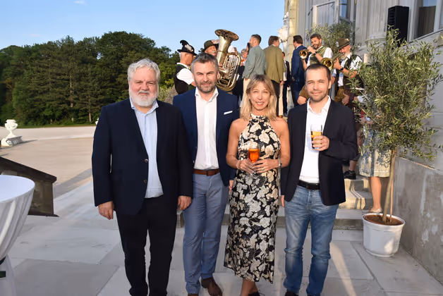 Chefredakteure unter sich: Johannes Bruckenberger (APA), Marco Witting (TT), Maria Jelenko-Benedikt (RMA) und Matthias Krapf (TT, v. l.).
