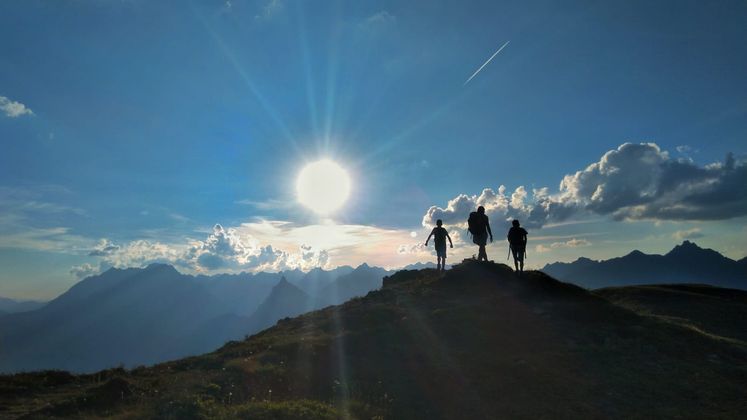 Eine Tour im Sonnenuntergang am Venet.