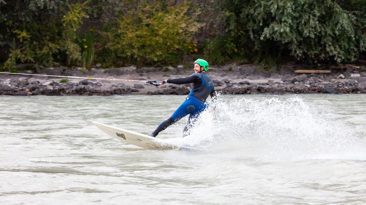 Surfeinheiten finden üblicherweise in Kranebitten statt.