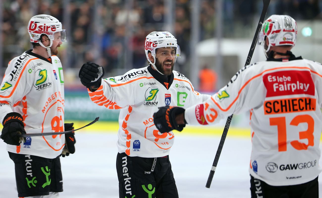 Graz 99ers führen in ICE-Hockey-League-Finalserie gegen Pustertal mit 2:0