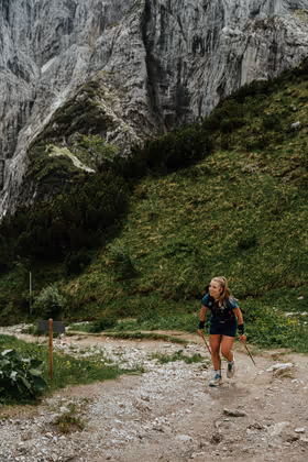 Carina Helmreich - die Siegerin des KOASA-55-Panorama-Trail.