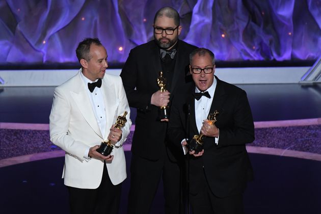 Die Produzenten Jonas Rivera, Josh Cooley und Mark Nielsen bekamen den Oscar für "Toy Story 4"