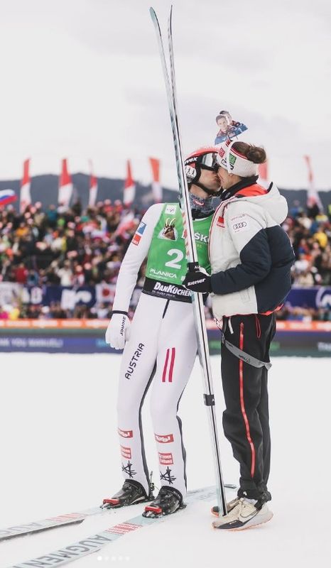 Heimlicher Antrag: Nach letztem Karriere-Flug hielt Fettner um Eders Hand an