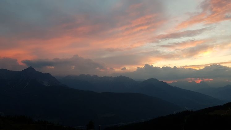 Sonnenuntergang Pfons-Serles.