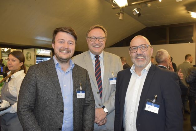 Drei Branchen, drei Chefs: Edi Fröschl jun., Thomas Gasser (Tiwag), Andreas Kraler (Hella) (v.l.).