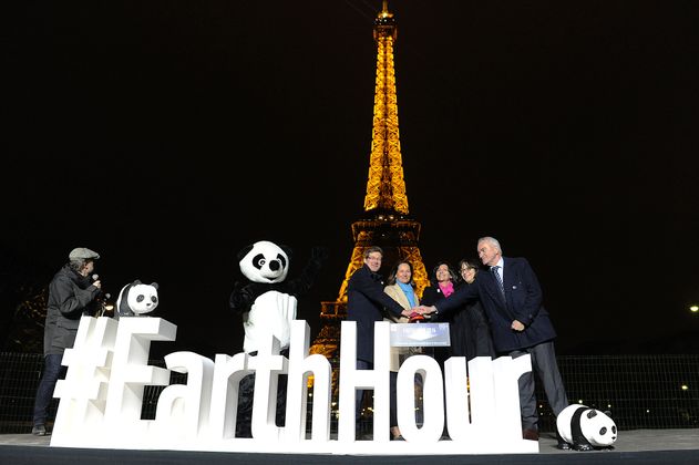 Der Eiffelturm in Paris.