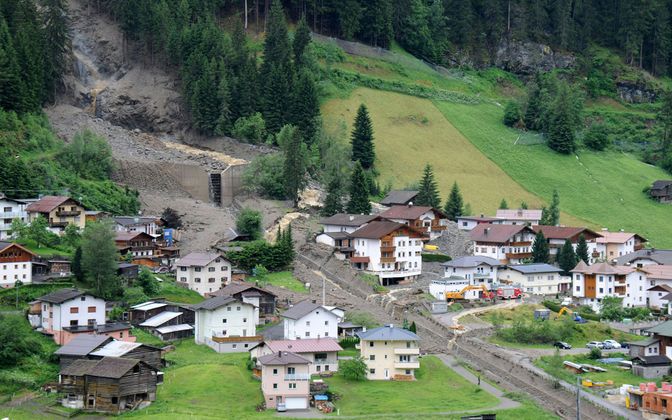 Nach den Murenabgängen von Sonntagnacht bot sich in See ein Bild der Zerstörung.