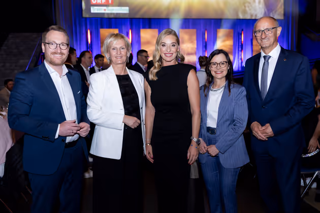 Johannes Wohlgemuth, Silvia Lieb, Barbara Schett- Eagle, Esther Mitterstieler, Anton Mattle (v.l.)