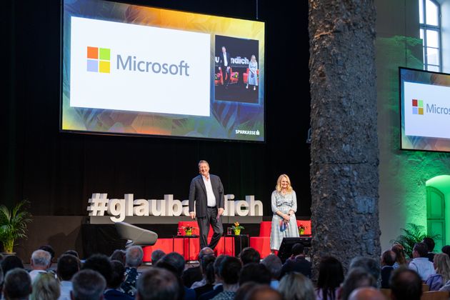 Nikolaus Futter und Daniela Haunstein (Invest.austria) glänzten mit ihrerKeynote über Venture-Capital und Start-ups in Österreich.