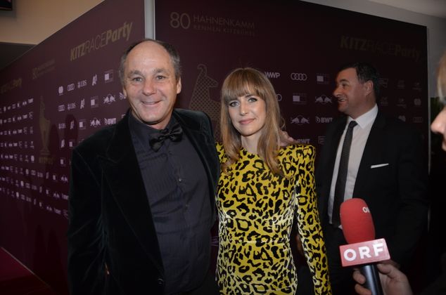 Unternehmer und Motorsportlegende Gerhard Berger mit Frau Helene.
