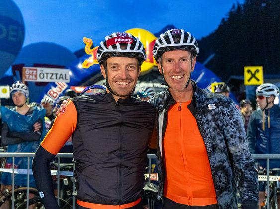 Ex-Skistars Manfred Mölgg mit Werner Heel.